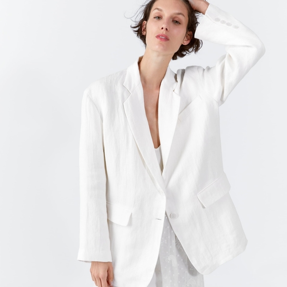 zara linen jacket